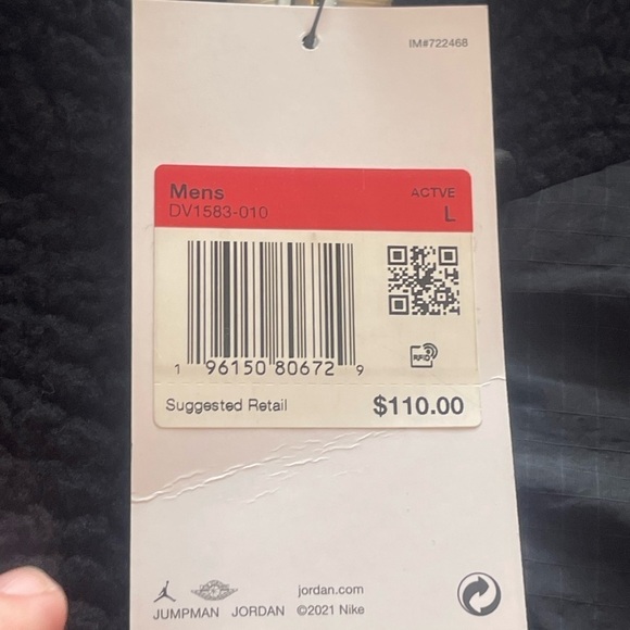 Nike Jordan NWT Essentials Full Zip Fleece Sherpa black jacket DV1583-010 - Picture 4 of 10